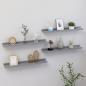 Preview: ARDEBO.de - Wandregale 4 Stk. Grau 60x9x3 cm