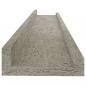 Preview: Wandregale 2 Stk. Betongrau 60x9x3 cm