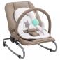 Preview: ARDEBO.de - Babywippe Taupe Stahl