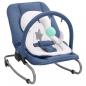 Preview: ARDEBO.de - Babywippe Marineblau Stahl