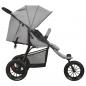 Preview: Kinderwagen Hellgrau Stahl