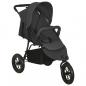 Preview: ARDEBO.de - Kinderwagen Anthrazit Stahl