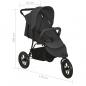 Preview: Kinderwagen Anthrazit Stahl