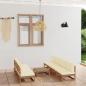 Preview: ARDEBO.de - 8-tlg. Garten-Lounge-Set mit Kissen Kiefer Massivholz