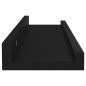 Preview: Wandregale 4 Stk. Schwarz 40x9x3 cm