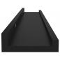 Preview: Wandregale 4 Stk. Schwarz 60x9x3 cm