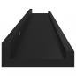 Preview: Wandregale 4 Stk. Schwarz 80x9x3 cm