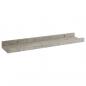 Preview: Wandregale 2 Stk. Betongrau 40x9x3 cm