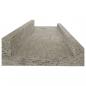 Preview: Wandregale 2 Stk. Betongrau 40x9x3 cm