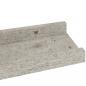 Preview: Wandregale 2 Stk. Betongrau 40x9x3 cm