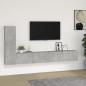 Preview: ARDEBO.de - 3-tlg. TV-Schrank-Set Betongrau Holzwerkstoff