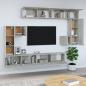 Preview: TV-Wandschrank Betongrau Holzwerkstoff