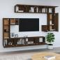 Preview: TV-Wandschrank Braun Eichen-Optik Holzwerkstoff