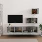 Preview: 4-tlg. TV-Schrank-Set Betongrau Holzwerkstoff