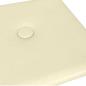 Preview: Wandpaneele 12 Stk. Creme 30x15 cm Kunstleder 0,54 m²