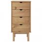 Preview: Schubladenschrank OTTA 45x39x90 cm Massivholz