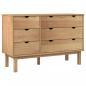 Preview: Schubladenschrank OTTA 111x43x73,5 cm Massivholz Kiefer