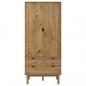 Preview: Kleiderschrank OTTA 76,5x53x172 cm Massivholz Kiefer