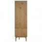 Preview: Kleiderschrank OTTA Braun&Grau 76,5x53x172 cm Massivholz Kiefer