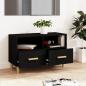 Preview: TV-Schrank Schwarz 80x36x50 cm Holzwerkstoff