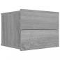 Preview: Nachttisch Grau Sonoma 40x30x30 cm Holzwerkstoff