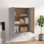 Preview: ARDEBO.de - Wandschrank Grau Sonoma 69,5x32,5x90 cm Holzwerkstoff