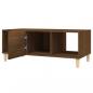 Preview: Couchtisch Braun Eichen-Optik 102x50x40 cm Holzwerkstoff