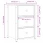 Preview: Nachttisch Sonoma-Eiche 40x36x60 cm Holzwerkstoff