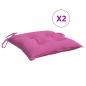 Preview: Stuhlkissen 6 Stk. Rosa 40x40x7 cm Stoff