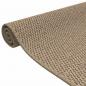 Preview: Teppichläufer Sisal-Optik Sandfarben 50x100 cm