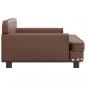 Preview: Hundebett Braun 90x53x30 cm Kunstleder