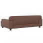 Preview: Hundebett Braun 90x53x30 cm Kunstleder