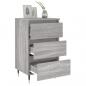 Preview: Nachttische 2 Stk. Grau Sonoma 40x35x69 cm Holzwerkstoff