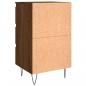 Preview: Nachttische 2 Stk. Braun Eichen-Optik 40x35x69 cm Holzwerkstoff