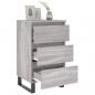 Preview: Nachttische 2 Stk. Grau Sonoma 40x35x69 cm Holzwerkstoff