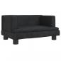 Preview: Hundebett Schwarz 60x40x30 cm Samt