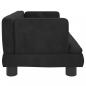 Preview: Hundebett Schwarz 60x40x30 cm Samt