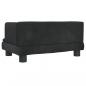 Preview: Hundebett Schwarz 60x40x30 cm Samt