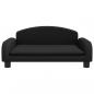 Preview: Hundebett Schwarz 70x45x30 cm Stoff