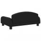 Preview: Hundebett Schwarz 70x45x30 cm Stoff