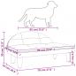 Preview: Hundebett Dunkelgrau 70x52x30 cm Stoff