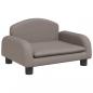 Preview: Hundebett Taupe 50x40x30 cm Stoff