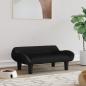 Preview: ARDEBO.de - Hundebett Schwarz 70x40x24 cm Samt