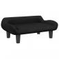 Preview: Hundebett Schwarz 70x40x24 cm Samt