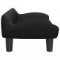 Preview: Hundebett Schwarz 70x40x24 cm Samt