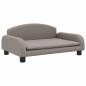 Preview: Hundebett Taupe 70x45x30 cm Stoff