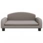 Preview: Hundebett Taupe 70x45x30 cm Stoff