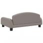 Preview: Hundebett Taupe 70x45x30 cm Stoff