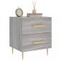 Preview: Nachttische 2 Stk. Grau Sonoma 40x35x47,5 cm Holzwerkstoff