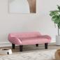 Preview: ARDEBO.de - Hundebett Rosa 70x40x24 cm Samt